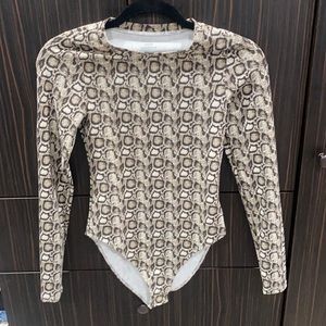 Good American Snakeskin Bodysuit